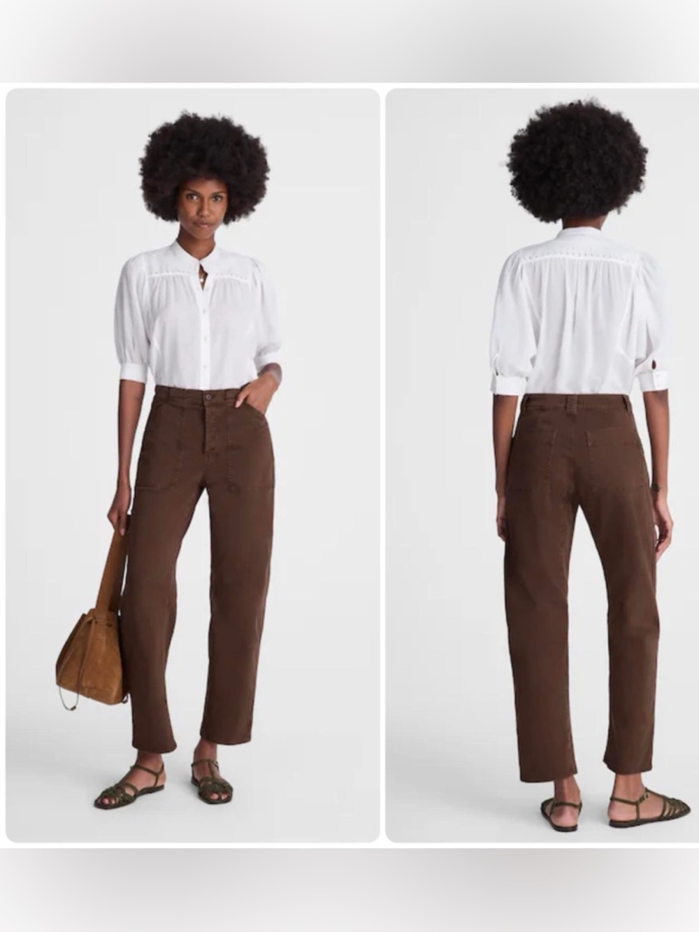 Madewell
The Darted Barrel-Leg Utility Pant
